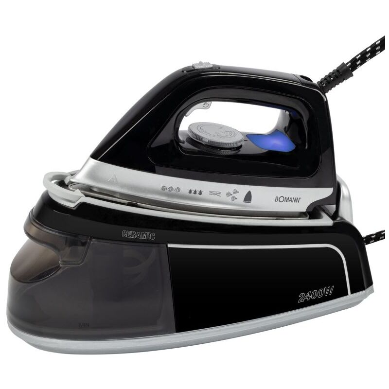 Centrale vapeur avec semelle en céramique 3,5 Bar Noir Bomann DBS6034CB-Noir