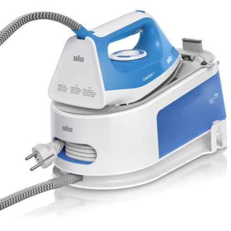 Centrale Vapeur BRAUN IS1012BL - Carestyle 1 - 5,5 bars - Pression Vapeur 340 g/min - Contenance 1,5 L