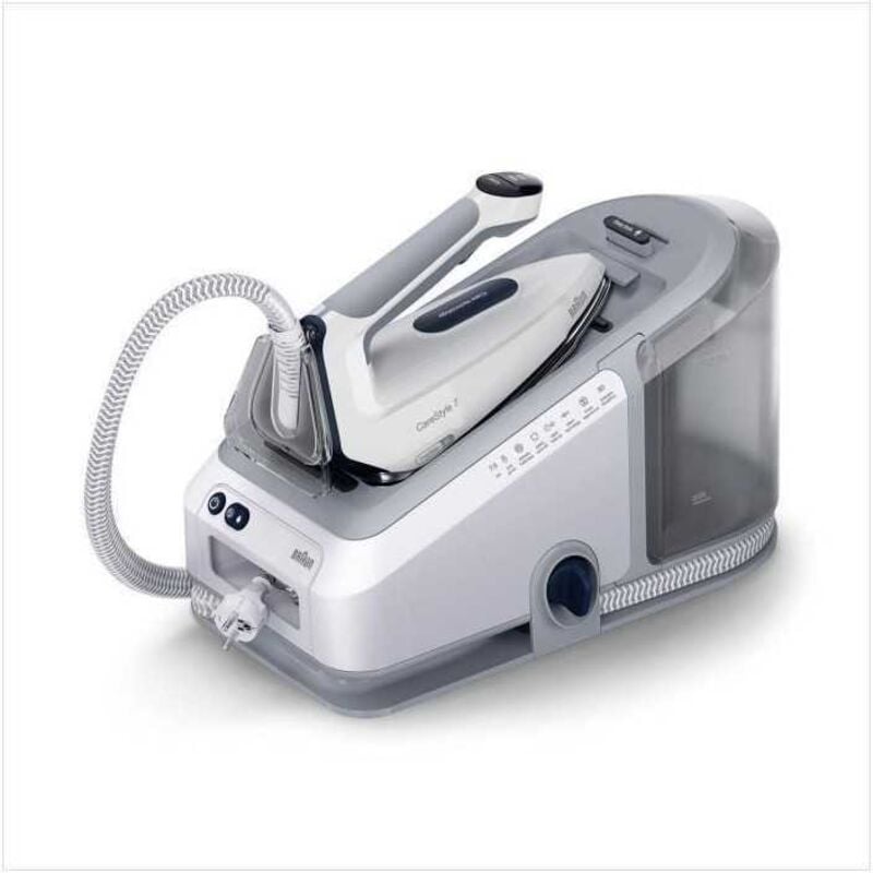 Braun - Centrale vapeur CareStyle 7 Pro 2700 w Blanc et Gris