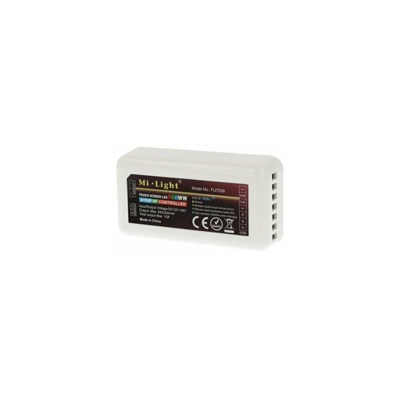Image of Ledlux - Centralina Controller MiLight FUT039 rgb + cct 5 Canali Per Strip Led rgb+w+ww 12V 24V 5x6A Ricevitore Wireless 2,4G