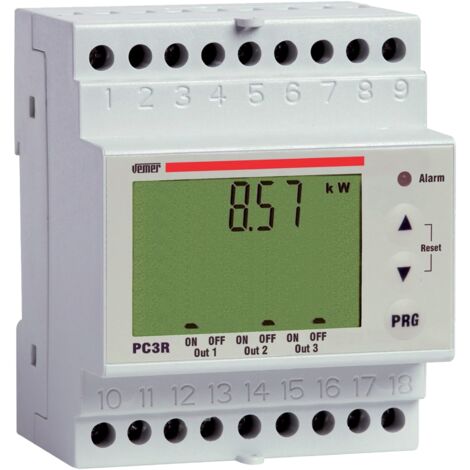 Centralina Controllo Carichi su Guida DIN 3 Carichi Vemer VE467700 PC3R