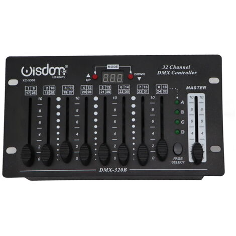 Centralina DMX 32 canali per teste mobili a batteria 9V Wisdom
