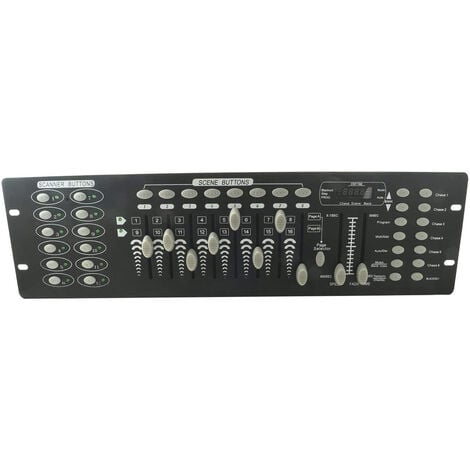 Centralina DMX 512 Controllo Luci Effetti DJ 192 Canali Display LCD