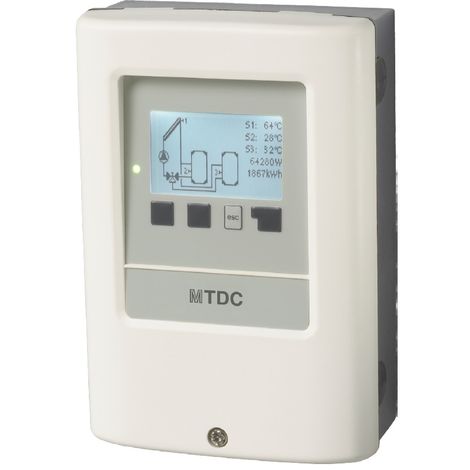 ENERGY DUEGI Centralina elettronica digitale MTDC completa di sonde per impianti solari termici predisposta per un controllo da remoto