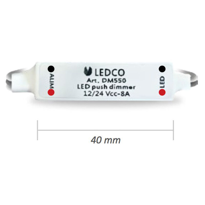 Image of Ledco - Centralina Mini Dimmer push per il controllo luce strip led DM550