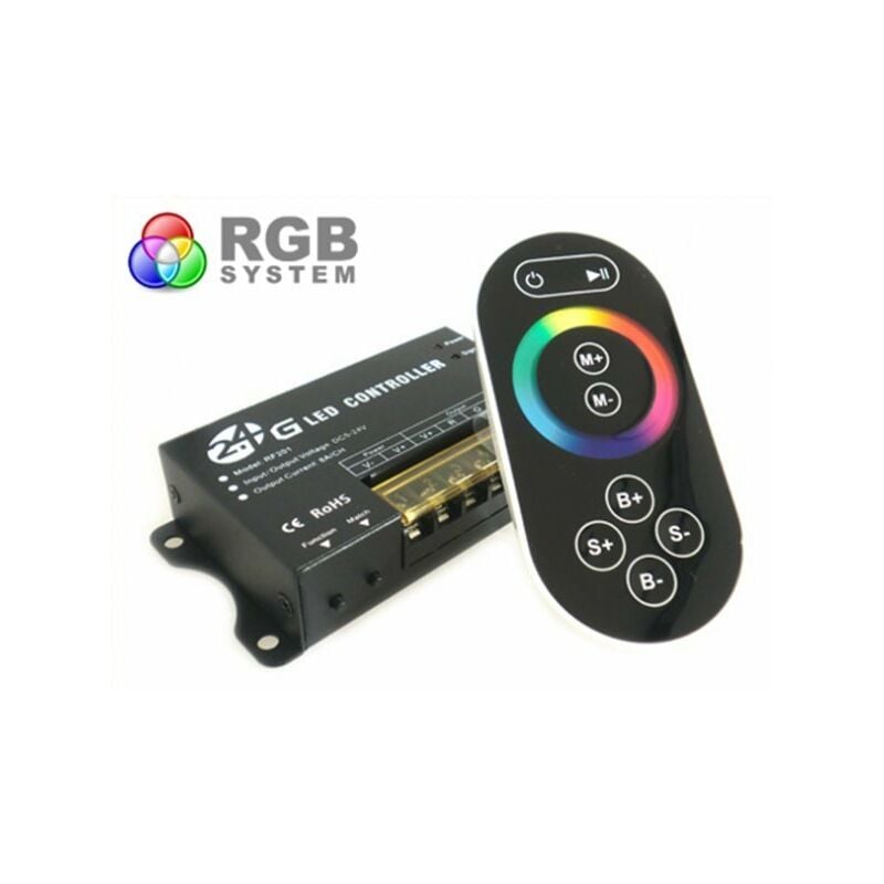 Image of Ledlux - Centralina rgb 2,4G Full Color Controller rf Wireless 12V 24V 24A Per Bobina Led RF201
