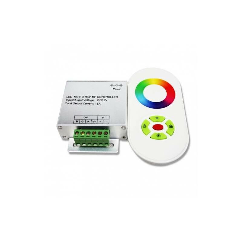 Image of Centralina Rgb Controller 12v Touch WIRELESS RF con Telecomando Per Striscia Rgb
