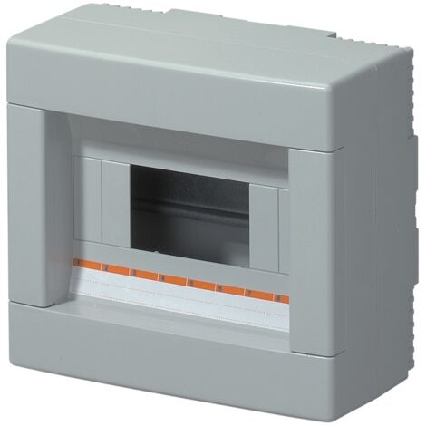 Centralini da parete Elettrocanali 8 moduli grigio senza porta ip40