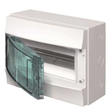 Centralino Abb a parete grigio 12 moduli IP65 con porta 65P12X12