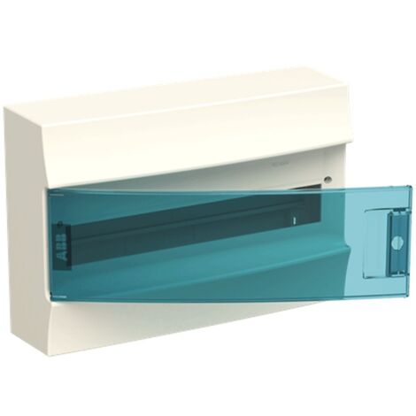 Centralino ABB da parete 18 moduli IP41 porta blue petrol bianco 41P18X12