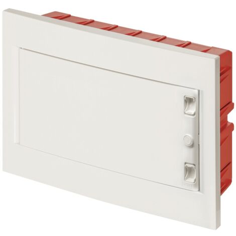 Centralino ad incasso, 18 moduli, bianco, IP40, con sportello cieco - Elettrocanali EC63018C