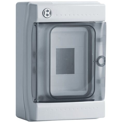 Centralino Bocchiotti PABLO 4 moduli con portella fumè IP65 B06521