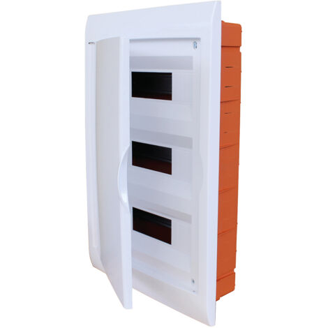Centralino da incasso 36 moduli con cornice bianca e portello bianco 335x510x80mm IP40 FAEG - FG14636