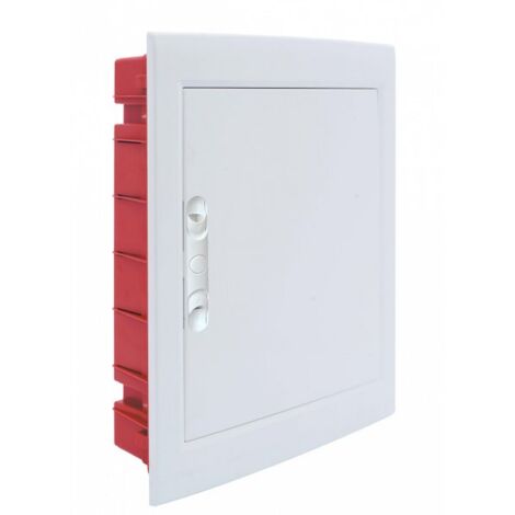 centralino da incasso con portello cieco e telaio estraibile, 24 moduli, 330x420x80 mm, bianco, ideale per installazioni elettriche interne