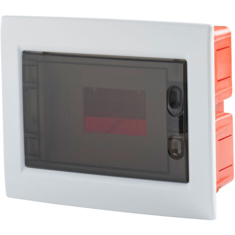 Centralino da Incasso Rosi 15006 - 8 Moduli DIN, Grado IP40, Sportello Fumé