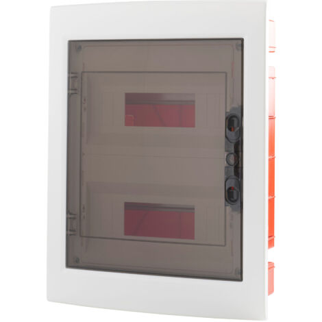 Centralino da Incasso Rosi 15009 24 Moduli DIN (12x2) Grado IP40, Sportello Fumé
