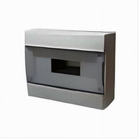 Centralino Da Parete 12 Moduli Ip40 Con Portello Trasparente Fumè Grigio Fg14412