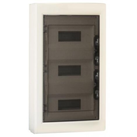 centralino da parete 36 moduli, bianco IP40, 400x400x120 mm, RAL 9016, ideale per installazioni elettriche domestiche e industriali