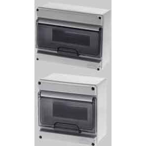 Centralino da parete c/portello ip65 4 mod. 154x114x85 mm - grigio