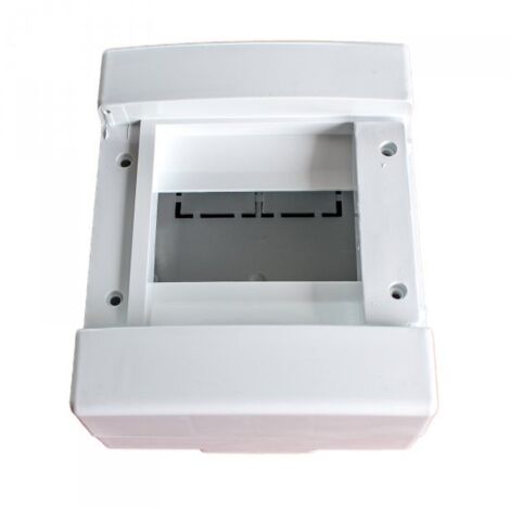 centralino da parete senza portello 6 moduli, grigio RAL 7035, 145x155x85 mm, IP40, ideale per installazioni elettriche interne