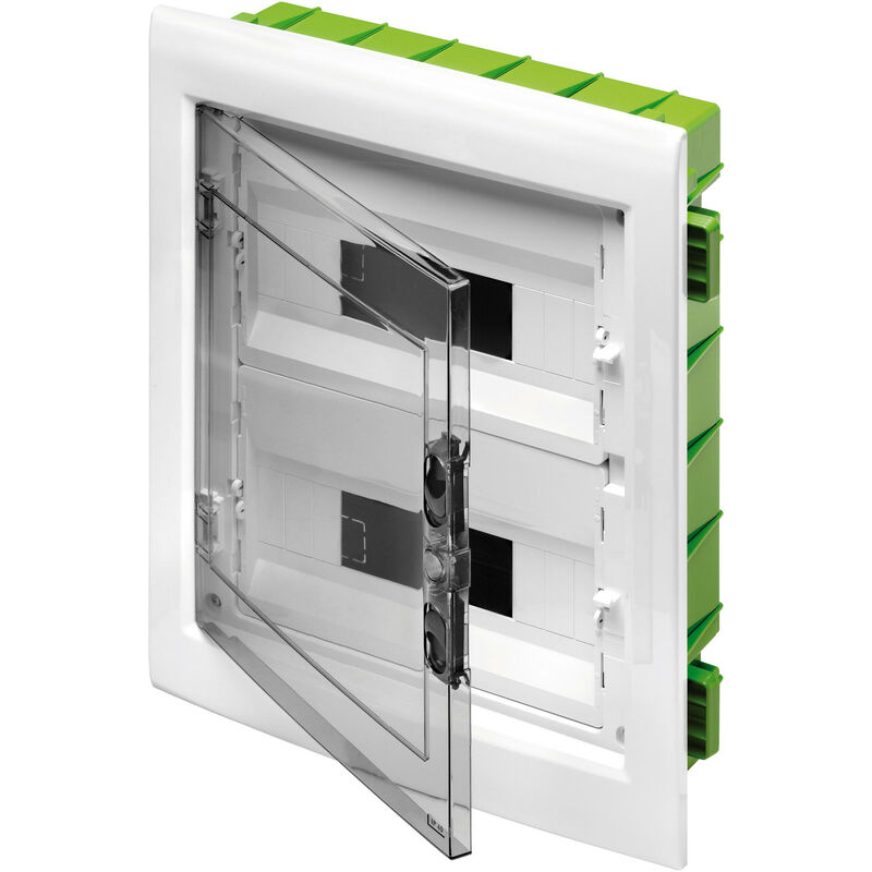 Gewiss - GW-40606PM Plaque de distribution avec porte transparente fumée 24M IP40