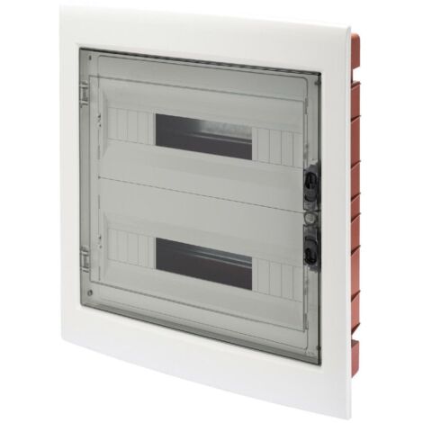 Centralino incasso Gewiss 18x2 moduli trasparente fumè IP40 GW40609