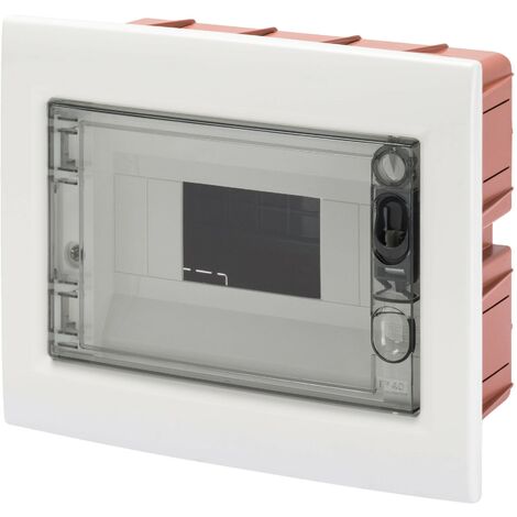 Centralino Protetto da Incasso 8 Moduli IP40 con Porta Fumé GW40604