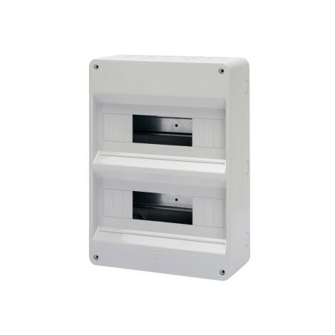 Centralino Protetto Senza Porta Pareti con centrini di foratura predisposto per alloggiamento morsettiere IP40 24 Moduli (12x2)