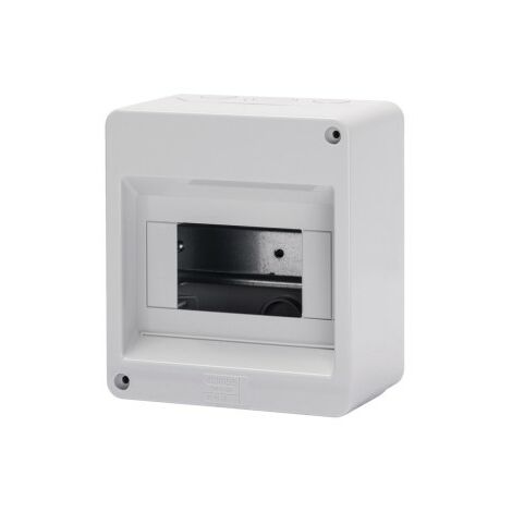 Centralino Protetto Senza Porta Pareti con centrini di foratura predisposto per alloggiamento morsettiere IP40 6 Moduli