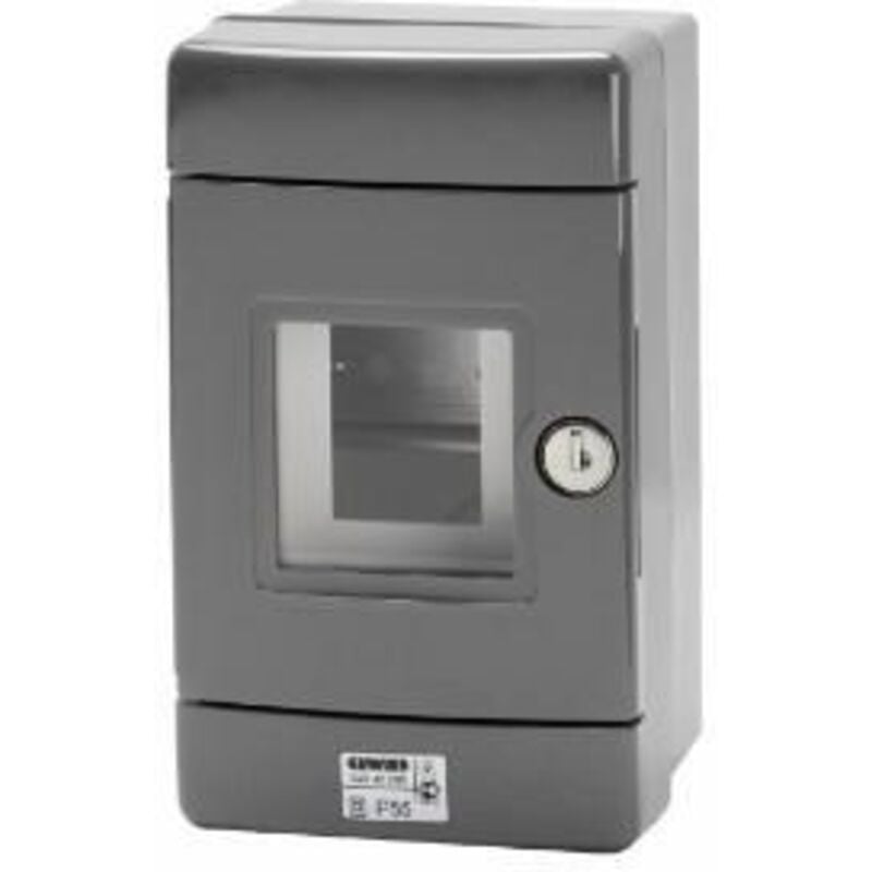 Gewiss - Tableau étanche de secours gris 4 modules EN50022 GW42207