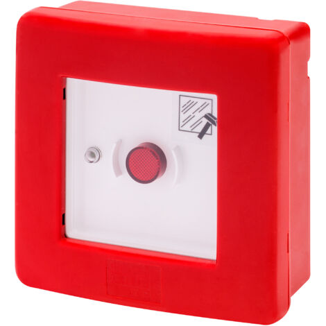 Centralino stagno per emergenza con pulsante illuminabile e due contatti