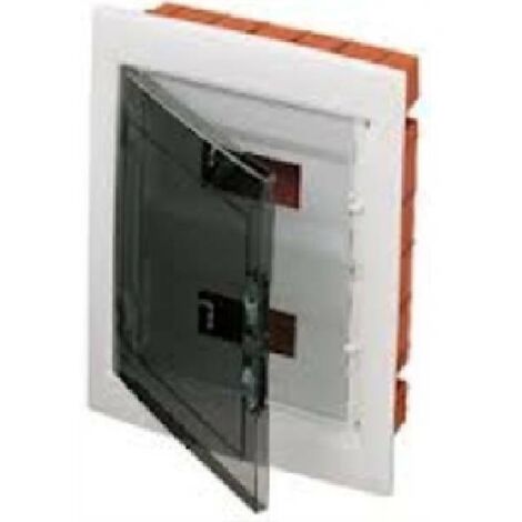 Centralita empotrada Gewiss 12x2 módulos panel ahumado IP40 GW40606