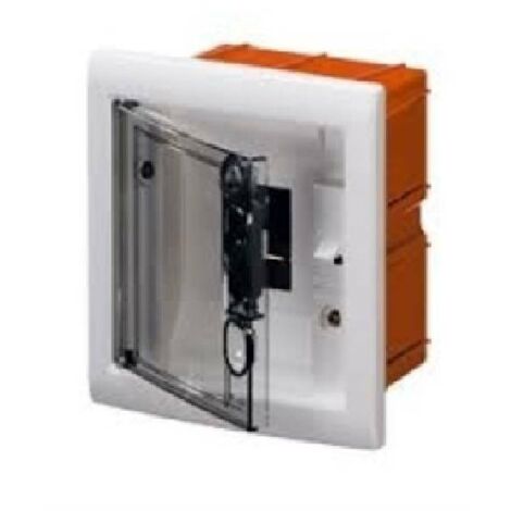 Centralita empotrada Gewiss 18 módulos transparente ahumado IP40 GW40608
