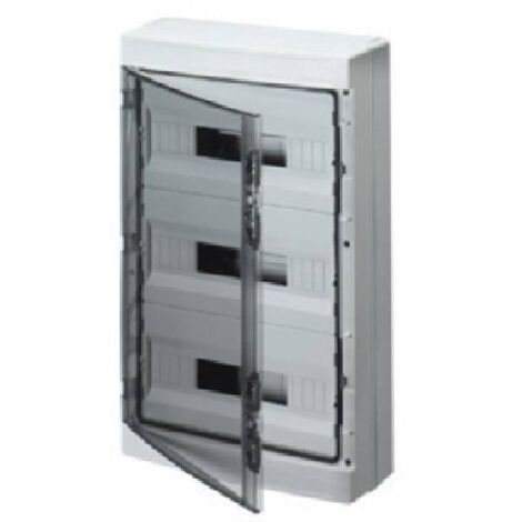 Centralita Gewiss con ventanas ahumadas 36 (12x3) módulos GW40105