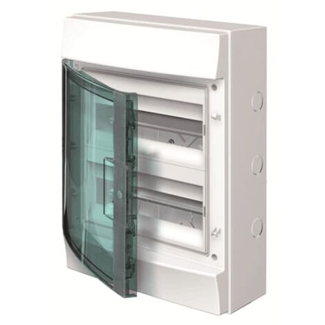 Centralita mural Abb gris 24 módulos con puerta IP65 65P12X22