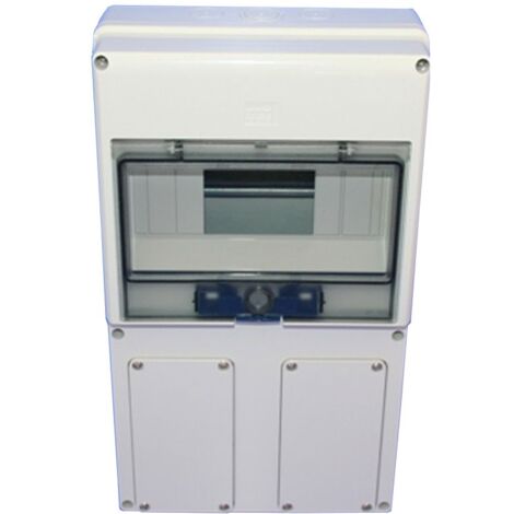 Centralita vacía Gewiss para 2 tomas de corriente con enclavamiento IP55 GW66492