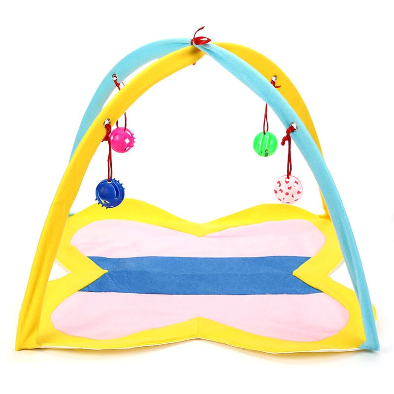 Centre d'activités interactif pour chat - Tente pliable pour chat