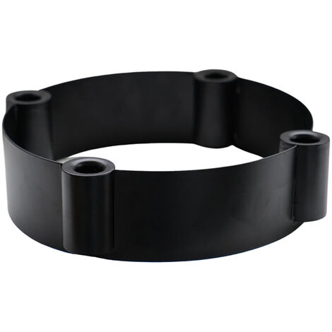 Centrepiece Candle Holder - Mild Steel - L25 x W25 x H7 cm - Black