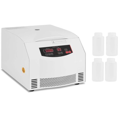 Centrifuga da laboratorio elettrica Minicentrifuga da banco per biologia (500 W 2 provette da 250 ml FCR 4.420 x g 300-5.000 giri/min timer 0-99 min) 140005824