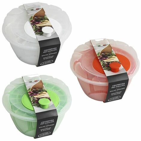 Centrifuga per insalata verdura lava e asciuga cestino scola frutta lattuga 4lt - colorigenerali: VERDE