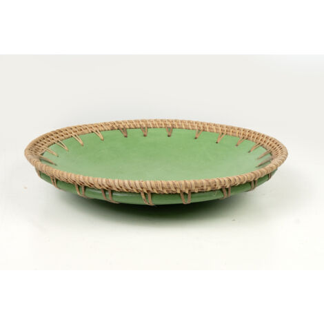Centro Ceramica Verde/Rattan 47264