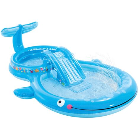 Centro de juego ballena con tobogán pulverizador de agua INTEX