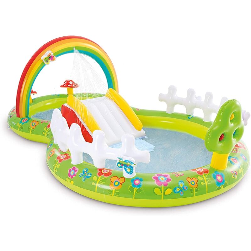 Piscina Hinchable Infantil Con Tobogán 290X180X104Cm