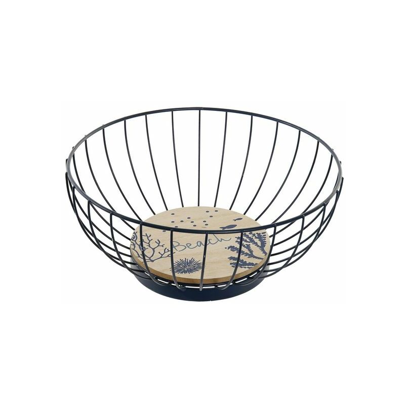 

Centro de Mesa DKD Home Decor Beach Mediterráneo madera y metal (28 x 12 cm)