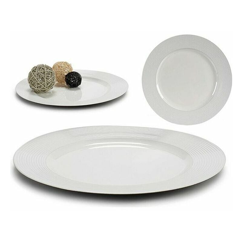 

Centro de Mesa Plástico Blanco (33 x 2 x 33 cm)