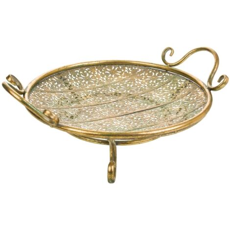 Centro de metal dorado 39x33x14