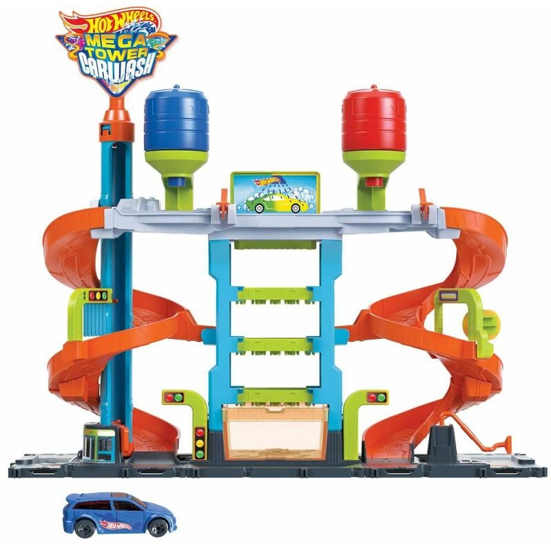 Image of Mattel - Hot Wheels City Mega Torre Autolavaggio - Multicolor