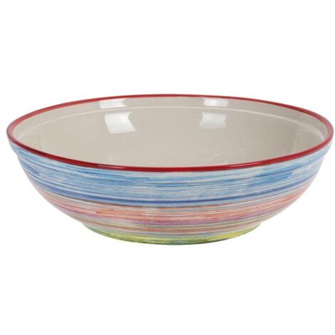 CENTRO MESA LOZA RAYAS 38X11 CM