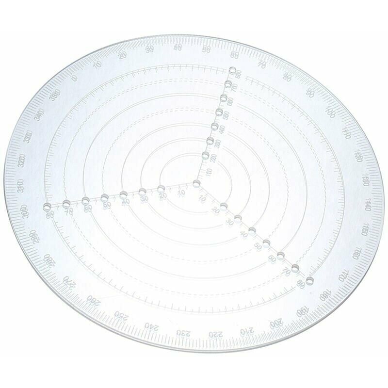 Centro Round Finder Bussola Acrilico Trasparente
