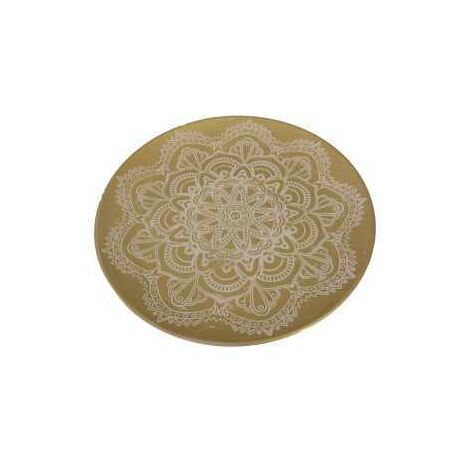 Centrotavola legno oro tondo cm 49h3